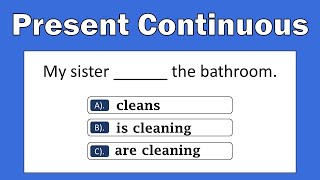 Present Continuous | Grammar Test | English Grammar Quiz