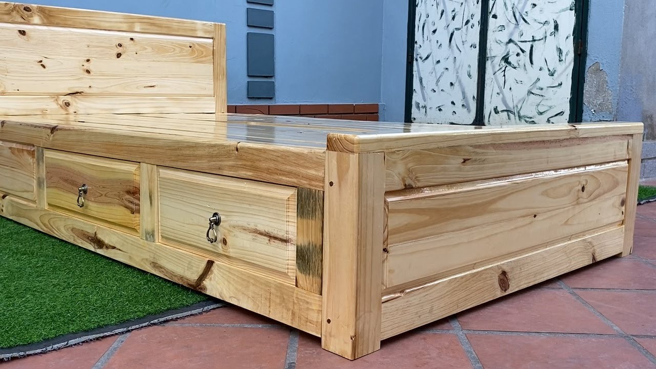Creative Design – How To Build A Storage Bed with Drawers