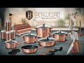 GRANITINĖ GRILĖLĖ 28 cm BERLINGER HAUS METALLIC LINE ROSE GOLD BH-1610-N