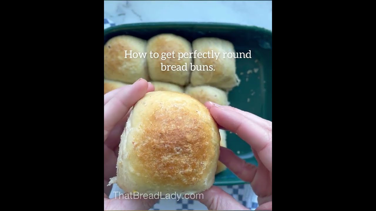 How to shape perfectly round bread buns!