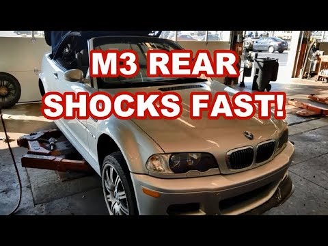 BMW M3 CONVERTIBLE E46 REAR SHOCKS AND SPRINGS quick!