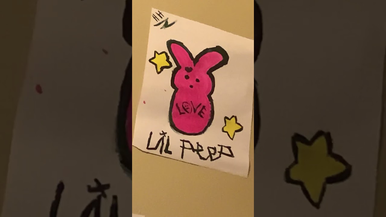 DIY lil peep poster