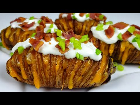 Cheesy, Buttery Hasselback Potato Recipe