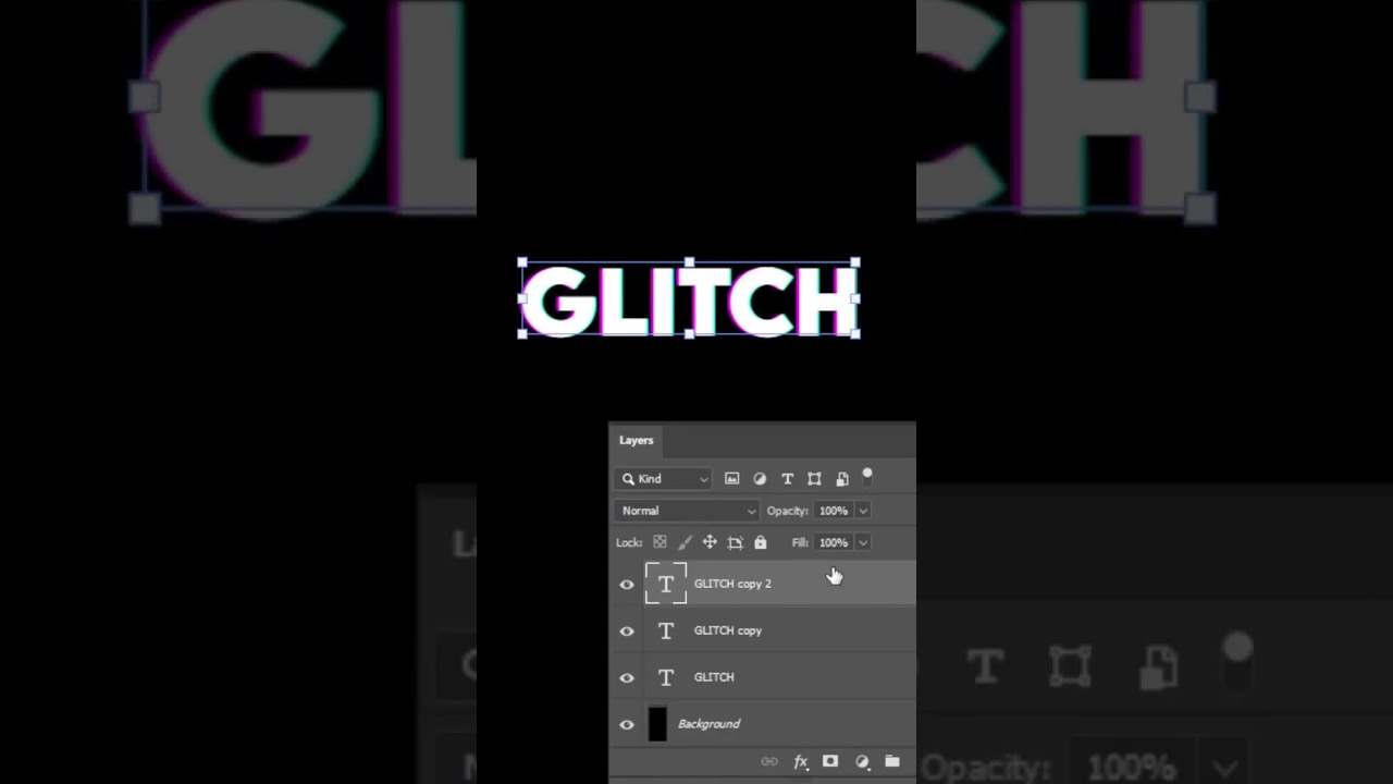PS Tutorial 200: Glitch Text Effects