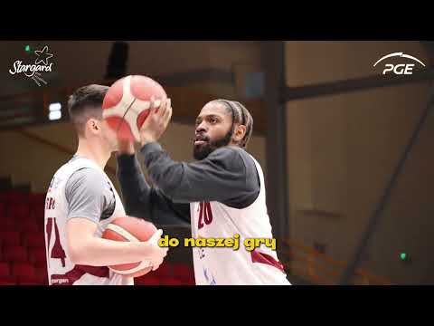 Trening  PGE Spójni Stargard przed wyjazdowym meczem z Żubrami Abakus Okna  Białystok