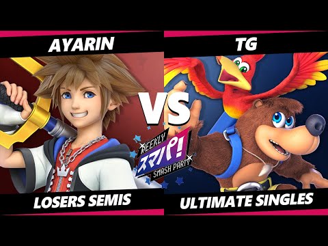 Sumapa 100 Losers Semis - TG (Banjo Kazooie) Vs. Ayarin (Pyra Mythgra, Sora) Smash Ultimate - SSBU
