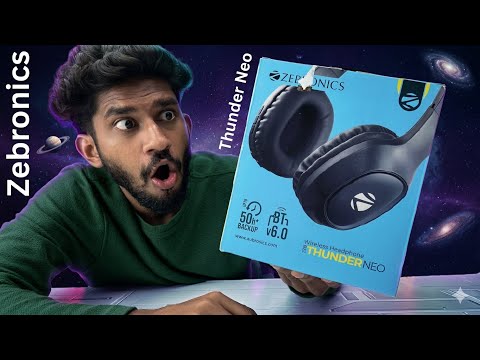 Thumbnail for Zebronics Thunder Neo Wireless Headphones Unboxing & Detailed Review! Under ₹1000!*😳