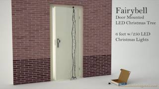 Fairybell Front Door Mounted LED Christmas Tree