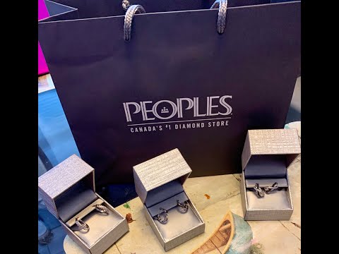 UNBOXING "PEOPLES" JEWELERS DIAMONDS & SILVER EARRINGS