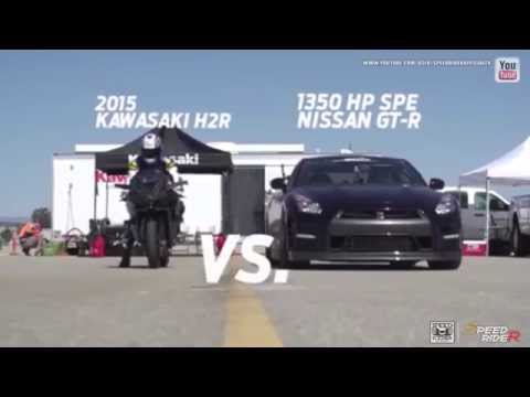 Kawasaki H2R VS Nissan GTR