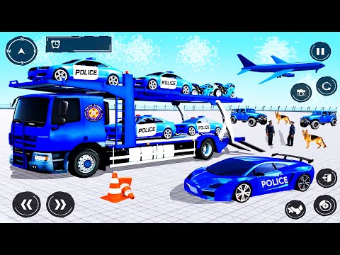 Police Car Transport - Transporting Pickup Truck in Cargo Plane | Simulator Car