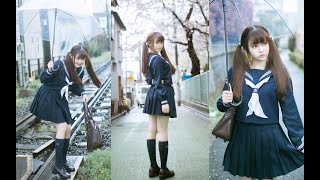 【兰幼金】四月樱花❤日本东京之行JK制服写真集❤