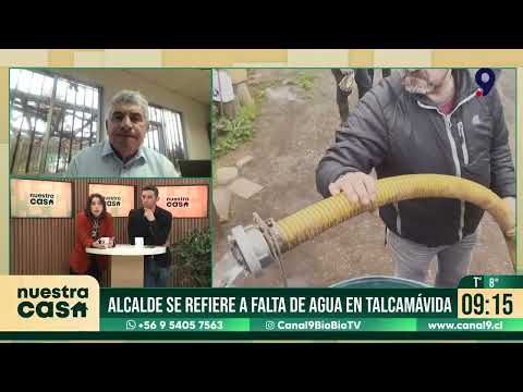 Alcalde de Hualqui responde a denuncia de vecinos por corte de agua en Talcamávida