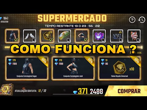FREE FIRE SUPERMARKET EVENT - HOW IT WORKS - GET EVERYTHING NOW!