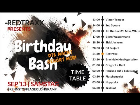 BRACHIALE MUSIKGESTALTER @ REDTRAXX BIRHDAY BASH 13.09.2025 BRENNSTOFFLAGER LONGKAMP