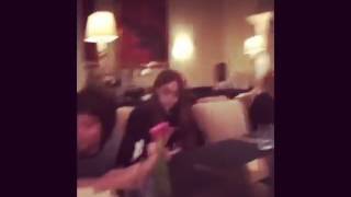 Finn and Millie with Gaten and Caleb (little suns sunboat)