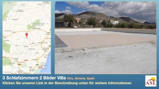 preview picture of video '3 Schlafzimmern 2 Bäder Villa zu verkaufen in Oria, Almeria, Spain'