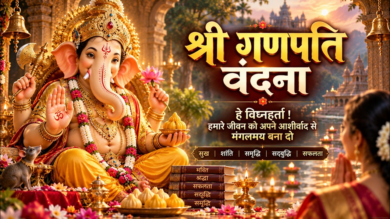 Shree Ganpati Vandana ? | श्री गणपति वंदना | गणपति बप्पा मोरया | Ganesh Mantra