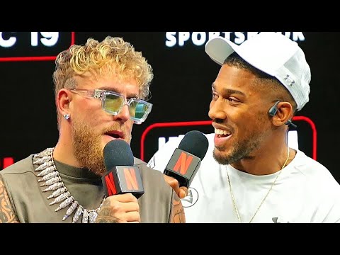 Jake Paul vs Anthony Joshua - FULL Press Conference & Face Off Video