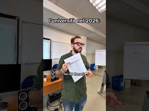 L’UNIVERSITÁ NEL 2026 #università #2026 #prof #comedy #laurea