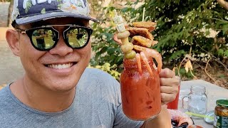 Living in my Minivan Camper: Painting & the BEST Damn Bloody Marys Ever!