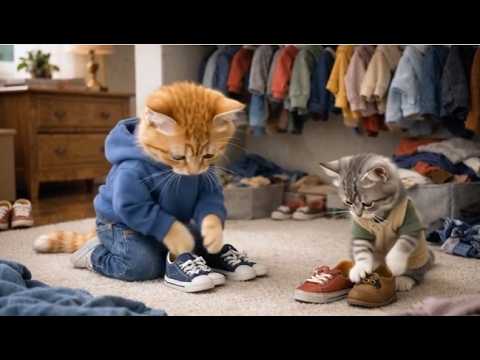 🧡🐾Orange Cat Scully’s New Year’s Resolution (With a Little "Help" from Kitten Edgar)✨