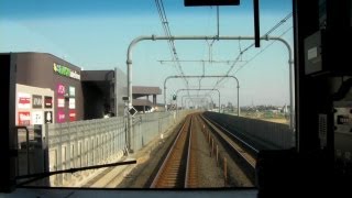 preview picture of video 'JR武蔵野線・前面展望 越谷レイクタウン駅から吉川駅 Train front view(JR East)'