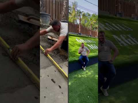 Junior kertje egy tankönyvi példa volt arra, hogyan NEM szabad műfüvet telepíteni.