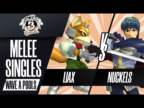 Liax (Fox) vs Nuckels (Marth) - Melee Singles Wave A Pools - Fête 3: By the Sea