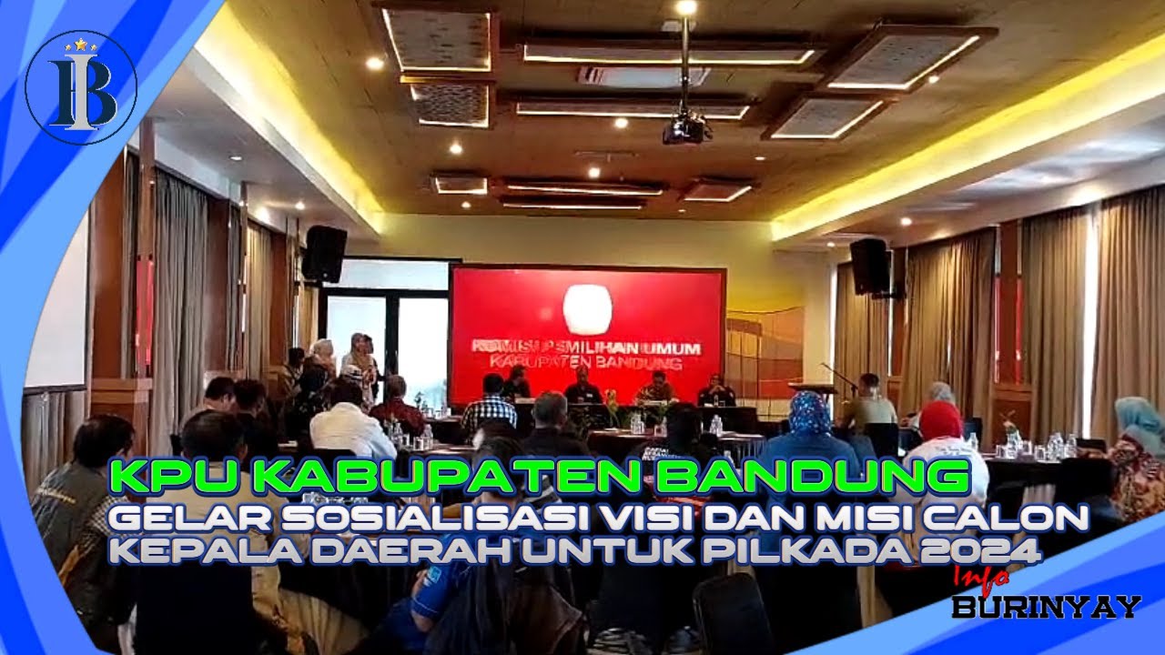 KPU Kab. Bandung Gelar Sosialisasi Visi & Misi Calon Kepala Daerah untuk Pilkada 2024