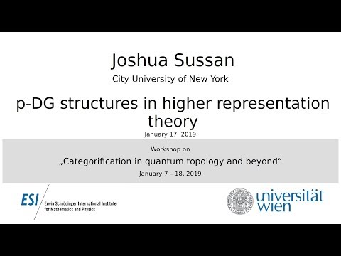 Joshua Sussan - p-DG structures in higher representation theory
