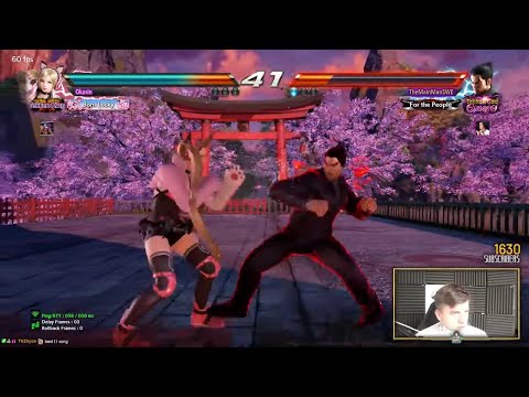 Lucky Chloe Tries it.. Messing With Kazuya