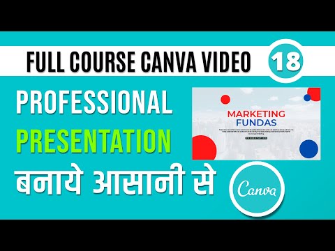 How to make a Presentation in Canva | Canva Presentation Tutorial for Beginners | canvatutorial