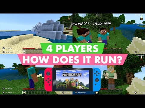 How Well Does It Run with 4 Players? - MINECRAFT (Nintendo Switch)