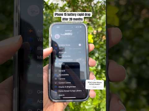 iPhone 15 Battery 🪫 health drop after 20 Months #shorts #iphone15