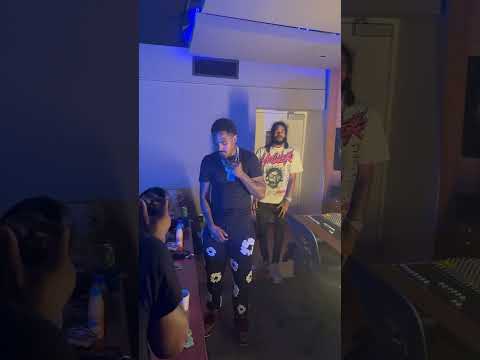 Leaf Ward and Ot7QUANNY in the studio😤#ot7quanny #leafward #studio #rappers #philly