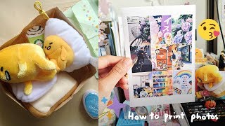 Journal With Me | How I Print My Photos + Mini Desk Paper Trashcan Tutorial 🌻