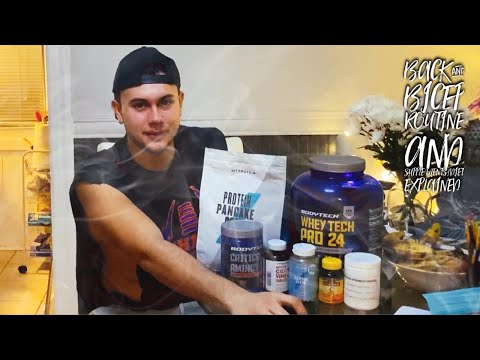 Back & Bicep Workout/ My diet Explain and Supplement Stack