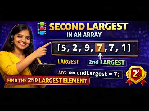 Second Largest Element In Array Java Solution Step By Step Explanation