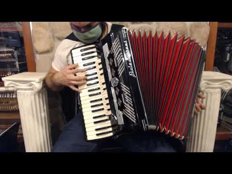 4906 - Black Paolo Soprani Blue Badge Piano Accordion LMMH 41 120 $1499