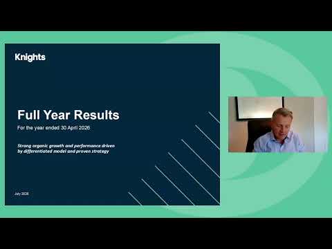 Knights Group: Investor Presentation (FY Results) - July 2026