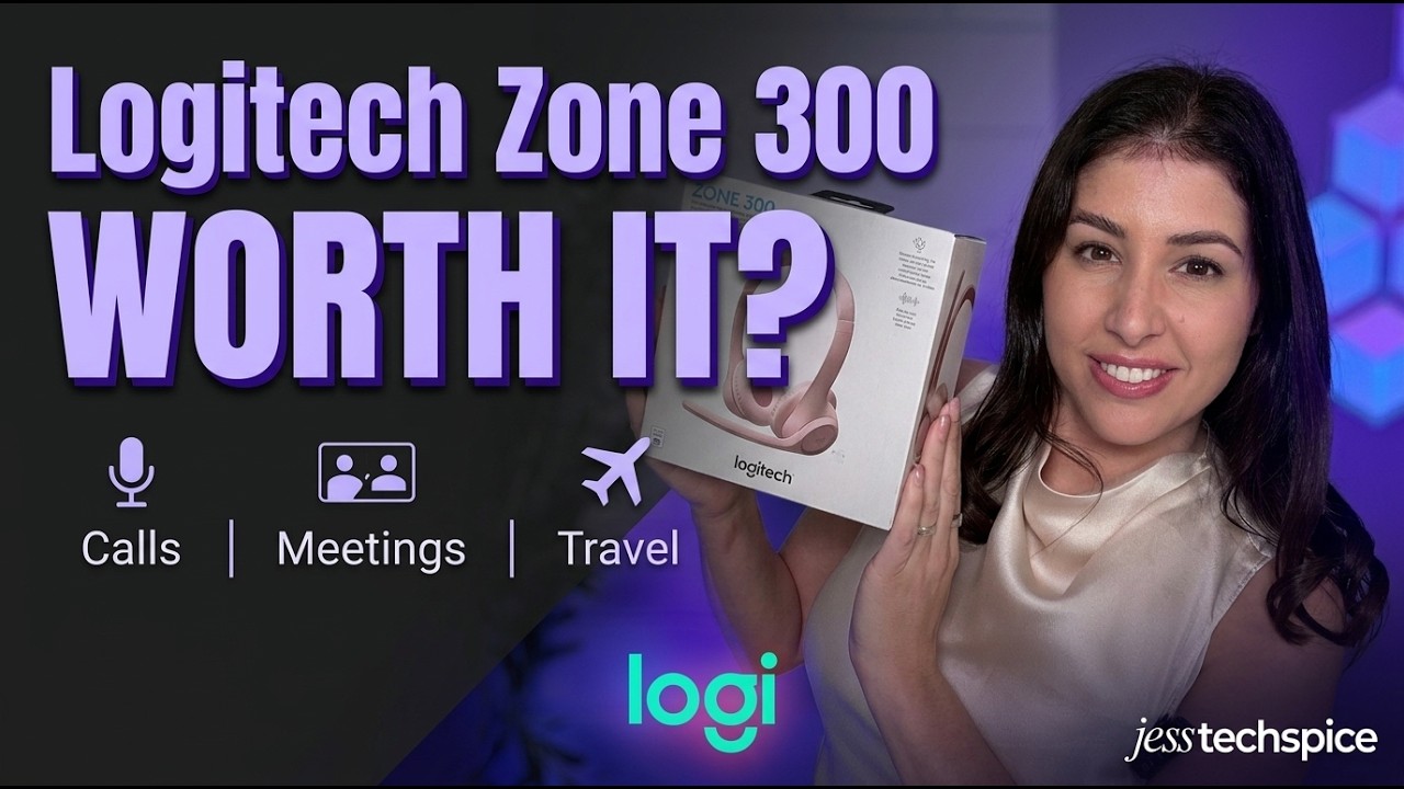 Miniatura da avaliação em vídeo de Headset Sem Fio Logitech Zone 300 Grafite