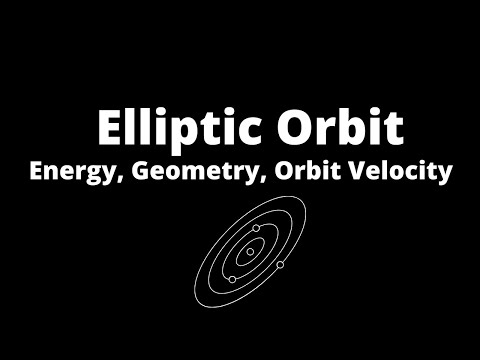 Learn about Elliptic Orbit (energy, geometry, orbit velocity, eccentricity, semilatus rectum)
