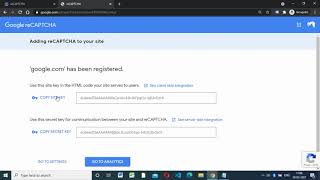 how to get google recaptcha site key