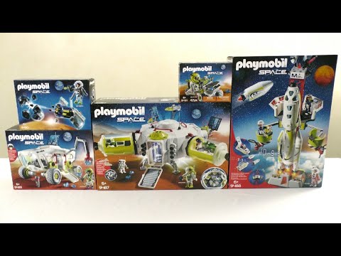 Playmobil unboxing : The Mars Space Mission (2018) - 9487, 9488, 9489, 9490, 9491