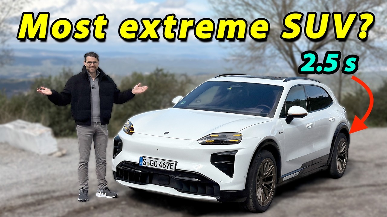 2027 Porsche Cayenne Turbo vs Base electric driving REVIEW - does it drive better than the petrol?