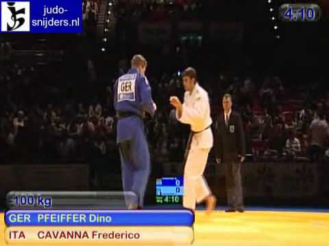 Judo 2009 Birmingham: Pfeiffer (GER) - Cavanna (ITA) [-100kg].