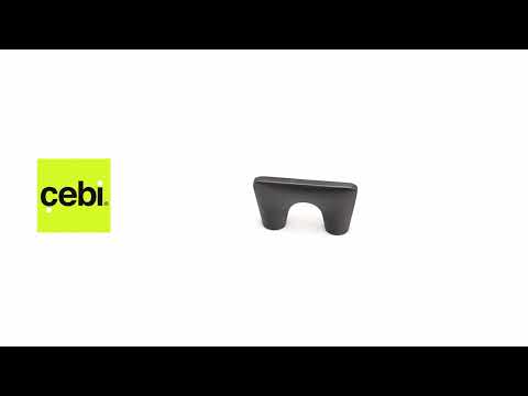 Миниатюра изображения товара Ручка для мебели Cebi Gigi A4113 032 PC27 (антрацит полимер)