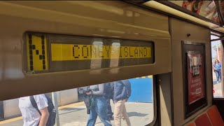 BMT Broadway Line: R46 (N) Local Train Full Ride From Times Sq-42 St to Coney Island-Stillwell Av