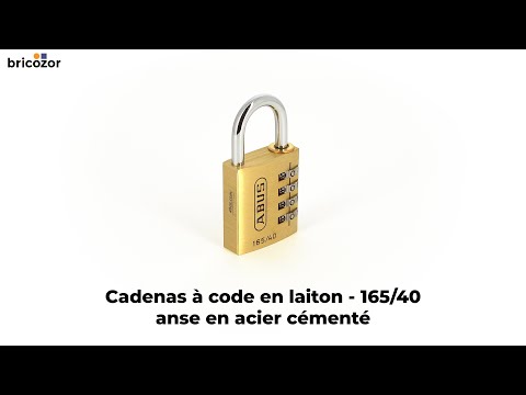 Cadenas à code en laiton - anse en acier cémenté - 165/40 ABUS